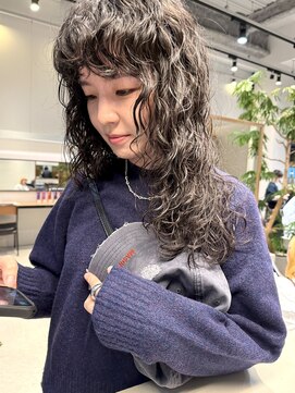 デジタルパーマ　ロングスパイラル