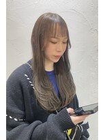 ヘアー ミュゼ 大西店(HAIR Musee) 韓国レイヤー/顔まわりレイヤー/グレージュ