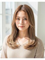 ラディシュ さがみ野(RADISH) 髪質改善カラーくびれミディアムレイヤーカット小顔アッシュ