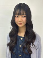ヘアー アレス(hair ales)&nbsp;レイヤーカット　ダークパープル　ミルクブラウン