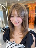縮毛矯正×ミルクブラウン【心斎橋】