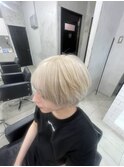 刈り上げセンターパート/波巻きツイストスパイラル/北谷/沖縄