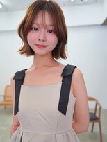 アンジェリカラボ(ANGELICA LABO)&nbsp;ANGELICA  ナチュラルブラウン ショートボブ 大人かわいい