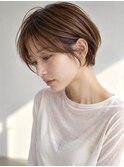 (ICY土屋)抜け感ベージュ×大人ショート