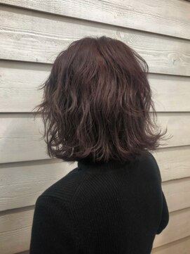 ニューラインギンザ(New-Line 銀座) 《NEW  LINE 》外国人風外ハネパープルガネット