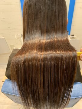 スローライフヘアーデザインアンドスパラウンジ(Slow life Hair design spa lounge) 潤ツヤロング　高濃度水素質感矯正ミネコラ