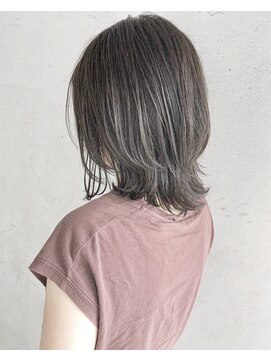ヘアーアンドアトリエ マール(Hair&Atelier Marl) 【Marl】オリーブグレージュカラーの外ハネミディ♪