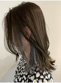 ラベンダーシルバー、インナーカラー