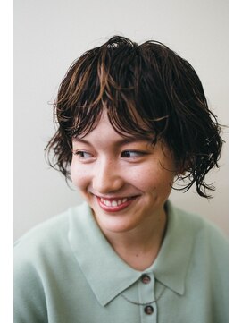 ピズム(PISM) 大人ニュアンスAラインボブスタイル/デジタルパーマ