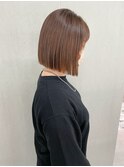 切りっぱなしボブ/肩上スタイル