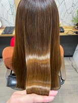 ヘアーカルチャー 小倉台店 HAIR CULTURE&nbsp;ロングストレート髪質改善オレンジブラウン