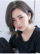 【神戸/六甲道】 アッシュグレージュ/前下がりショート@HIRO