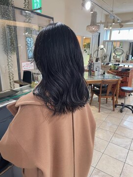 キャンバス バイ ネオリーブ 横浜西口(Canvas by neo.) 艶感/暗髪/ブルーブラック/水素カラー/sn