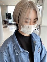 アース コアフュールボーテ 川中島店(EARTH coiffure beaute) ホワイトブロンドダブルカラーケアブリーチハイトーン