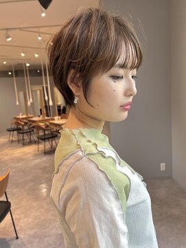 ジアン バイ ミルボン NU茶屋町+(GIEN by milbon) フルバング/大人ショートボブ/耳かけ/似合わせ@田中俊成