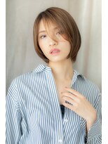 カバーヘア イヴ 戸頭店(COVER HAIR EVE)&nbsp;外国人風デザインカラー艶感カーキベージュY戸頭20代30代40代