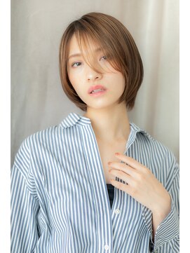 カバーヘア イヴ 戸頭店(COVER HAIR EVE) 外国人風デザインカラー艶感カーキベージュY戸頭20代30代40代