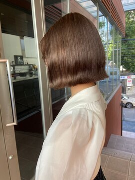 ダブル(W) 艶髪くびれミニボブ/ブロンズブラウン