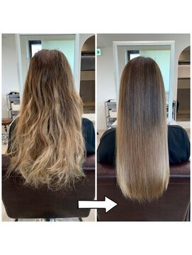 ラウ 門前仲町(Lawu) 髪質改善ケア酸性ストレートでドライヤーするだけで艶髪へ