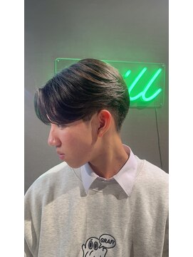 スキル(SKILL) 福岡/天神/センターパート/ニュアンスパーマ/メンズ縮毛