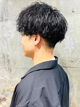 アルフレッド 瑞穂店(alfRed) 黒髪 メンズショート ツイストスパイラルパーマ ツーブロック