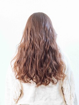 エクファ ヘア リゾート 大津 瀬田店(ex-fa hair resort) 黒髪グレージュレイヤーロング前髪パーマ