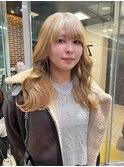 初カラーでできるイエローベージュ♪【多田 華歌】