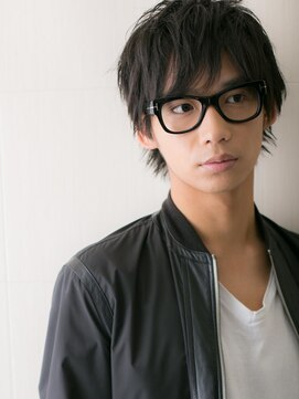 モッズヘアメン 名護大東店(mod's hair men) 知的＆ちょい甘な短髪パーマアッシュブラックショートh名護大東