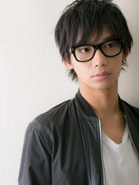 モッズヘアメン 名護大東店(mod's hair men) 知的&ちょい甘な短髪パーマアッシュブラックショートh名護大東