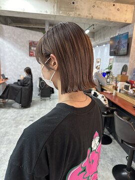 シールドヘアー 沖縄 新都心(C'LD Hair) ぷつっとボブ/小顔ボブ/ボブ/外ハネボブ/切りっぱなしボブ