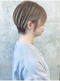大人マッシュショートひし形ショートボブ前髪あり20代30代40代