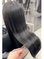 透け感有り☆ブルーグレージュ。