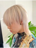 ボブルフ/ネビージュ/小顔/ワンレン/スモーキーアッシュ[渋谷駅]
