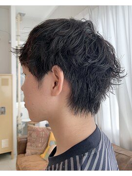 キジ(kiji) ソフトシャドウパーマメンズショート久屋大通/丸の内/伏見