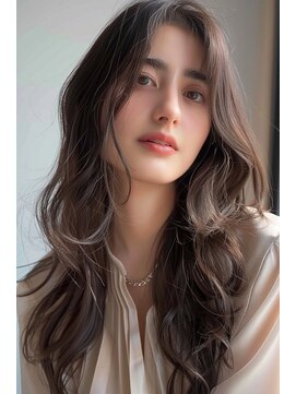 ラナ 新宿(lana) ロング/前髪無し/ブラウン/透明感/【lana hair新宿】