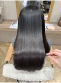 美髪矯正で艶感ストレート