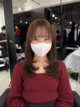 アクアオモテサンドウ(ACQUA omotesando) ☆初カラーショコラブラウンミディアムレイヤーモカブラウン