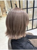 ブリーチ必須　ホワイトベージュカラー　銀座