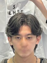メンズヘアセンス 渋谷(MEN'S HAIR SENSE)&nbsp;ニュアンスパーマ/センターパート/メンズ/眉毛/フェザーパーマ