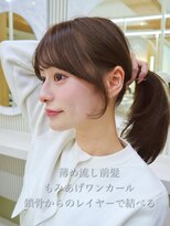ミリバイアフロート(MIRI by AFLOAT)&nbsp;【島田佑】ミディアムレイヤーカットグレージュ顔周りカット
