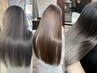 【透明感&ダメージケア】ブリーチなしダブルカラー＋３ステップTr 18000円