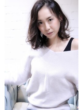 ホラン(HoLan) 【HoLan】ヴェールウェーブxブルージュx前下がりロブ☆