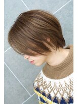 サンクレポ&nbsp;アッシュベージュ☆小顔ふんわりショートボブ