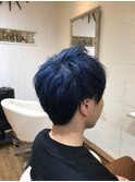 【hair design lotta】高発色のネイビーブルー