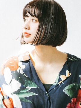 フィルムス 新宿(FILMS) 暗めカラー/レイヤーカット/くすみベージュ/ボブ/新宿