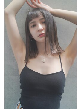 レジュアル(RESSUAL) 前髪　くびれミディ　イヤリングカラー　ラベンダーカラー