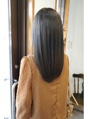 グレージュストレートロング