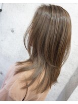 ヘアテリア リュウ 大塚(hair teria ryu)&nbsp;大人女性のレイヤースタイル×イルミナセピアベージュ