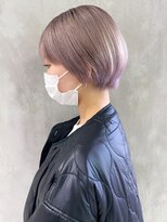 アイティー バイ アルバム 中野店(IT by ALBUM)&nbsp;ミルクティーピンク_マッシュショートカーキグレージュ_ba330011