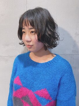 ペタル (PETAL) 暗髪クラシカルボブパーマ